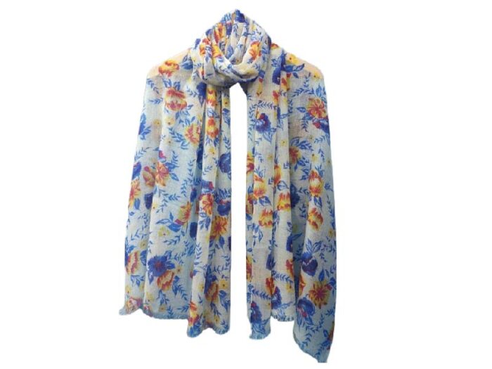 Vibrant Flower Scarf - Add vibrance with our Flower Scarf collection.